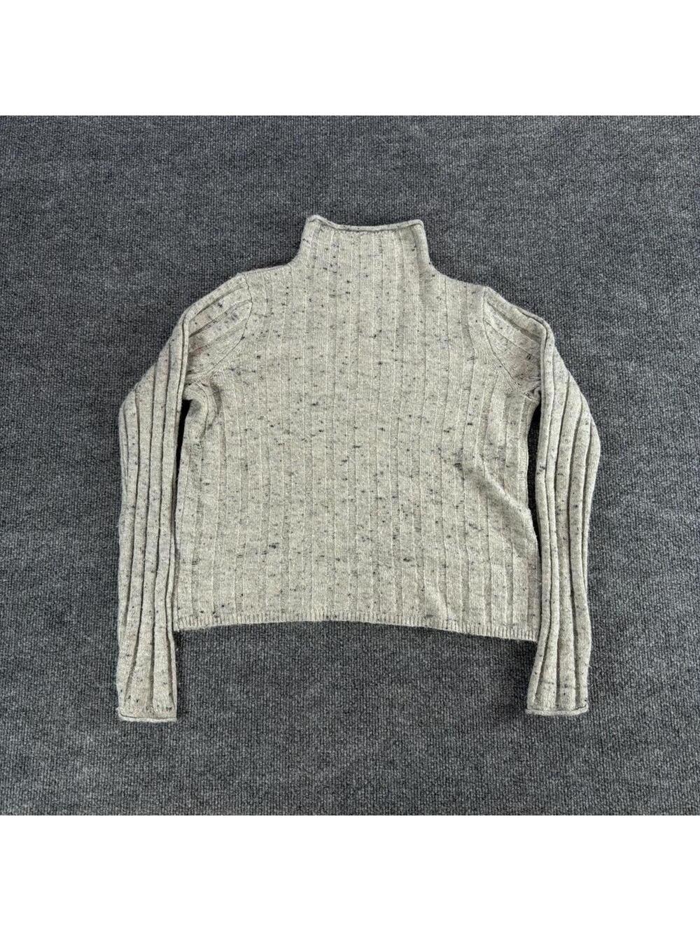 Madewell Speckled‎ Ribbed Turtleneck Sweater XXS - Monochrome, Quiet Luxury